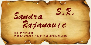 Sandra Rajanović vizit kartica